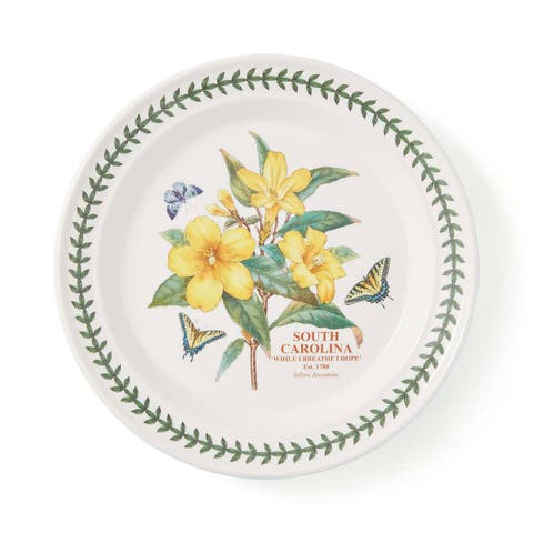 Blossoming States Earthenware 10" Dinner Plate