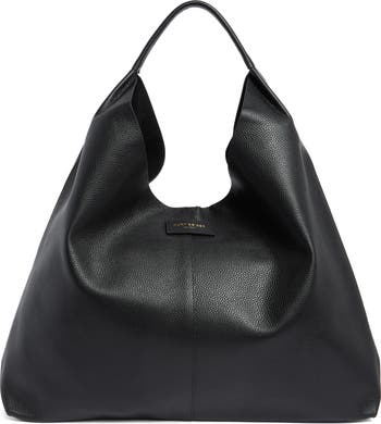 Violet Leather Hobo Bag