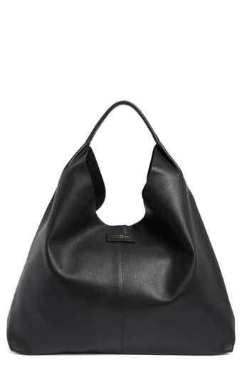 Violet Leather Hobo Bag