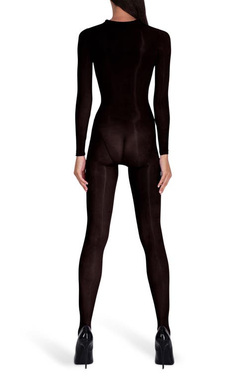 Lechery ® Lustrous Sheer Body Stocking In Black