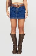 Princess Polly Nickei Denim Miniskirt