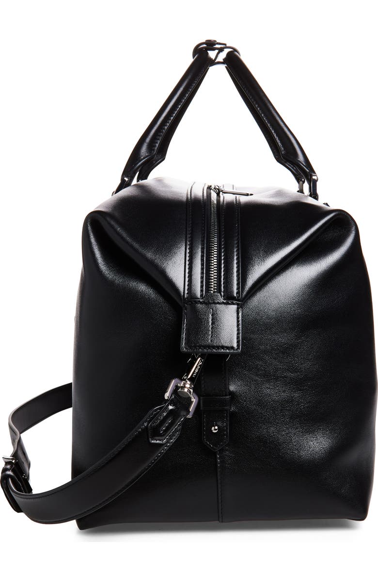 Dolce&Gabbana Roma Leather Duffle Bag, Alternate, color, 80999 Nero