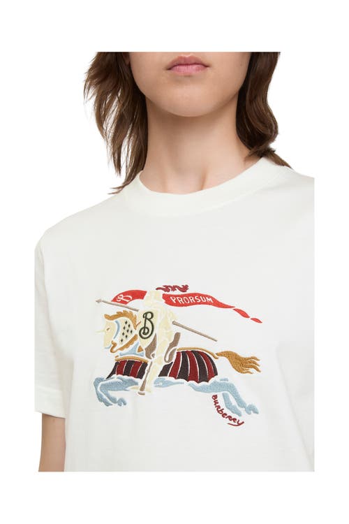 Burberry Ekd Cotton T-shirt In White