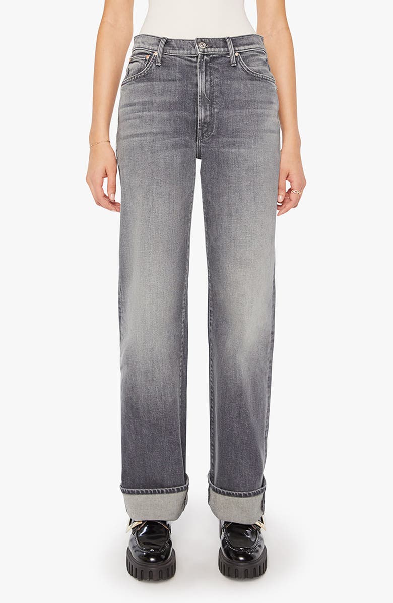 MOTHER The Dodger Skimp High Waist Cuffed Hem Wide Leg Jeans, Main, color, Mosh Pit Memories