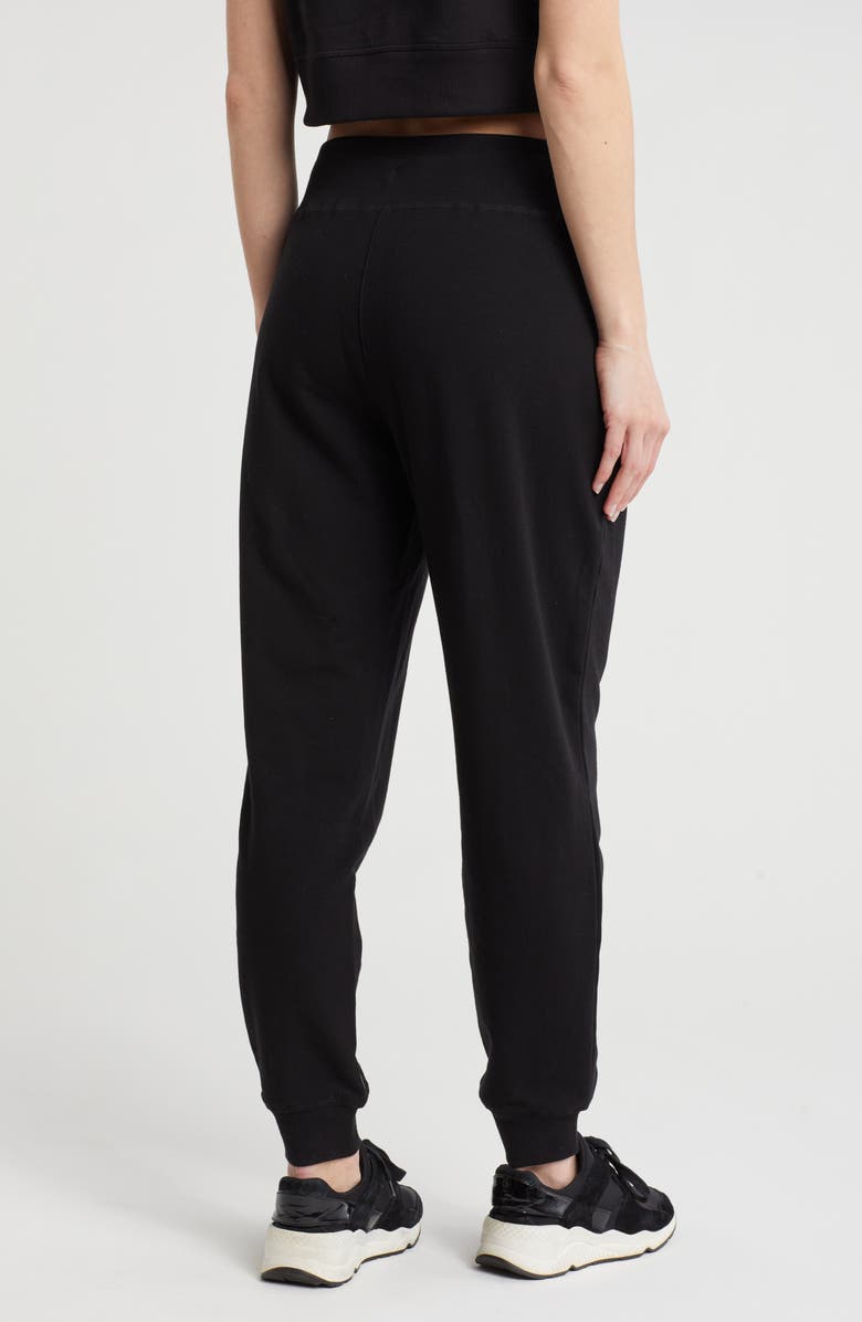DKNY Stretch Cotton Joggers, Alternate, color, Black