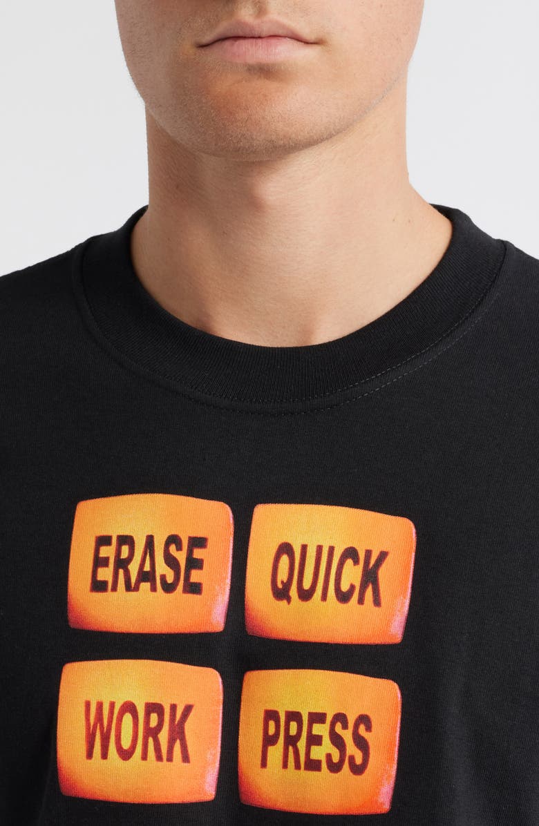 PLEASURES Technologic Cotton Graphic T-Shirt, Alternate, color, Black