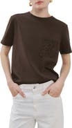 MANGO Embroidered Cotton T-Shirt