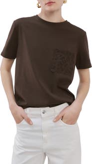 MANGO Embroidered Cotton T-Shirt