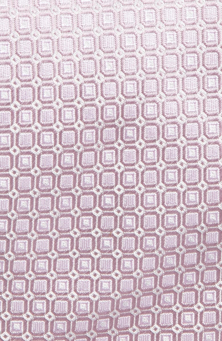BOSS Grid Silk Blend Tie, Alternate, color, Open Purple