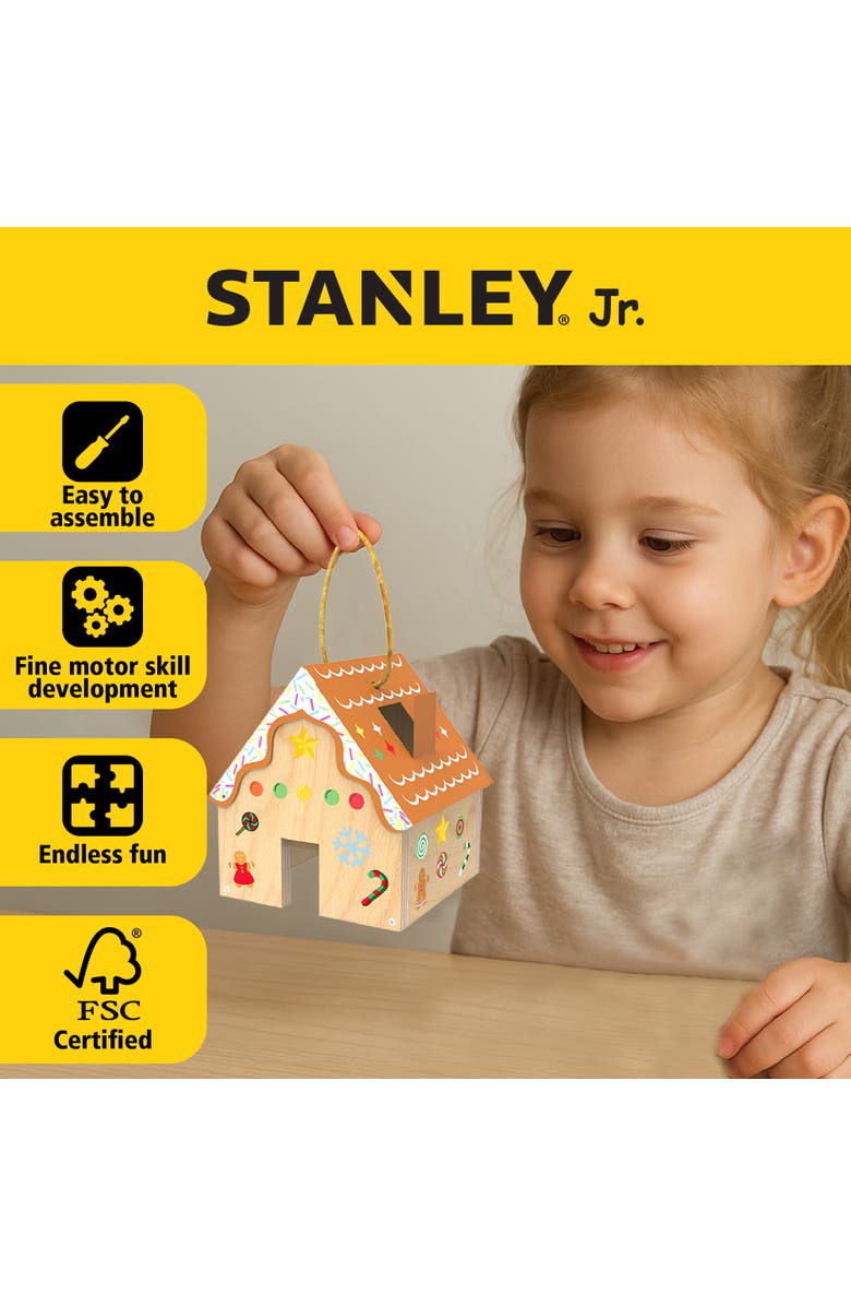 Stanley Jr. Gingerbread House Decorating Kit, Christmas Edition, Alternate, color, Multi Color