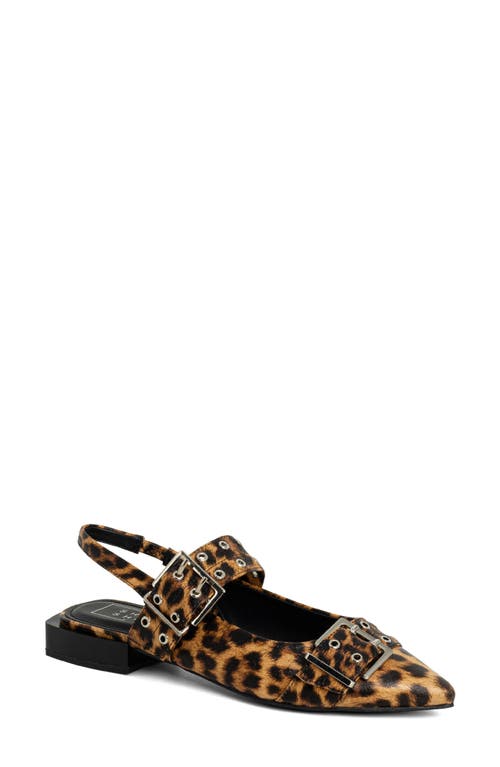 Shushop Angela Slingback Pointed Toe Pump In Multi