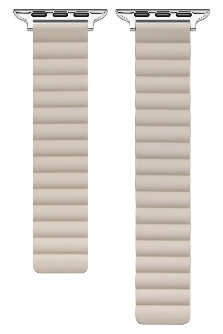 Silicone Apple Watch® Watchband, Main, color, OATMILK