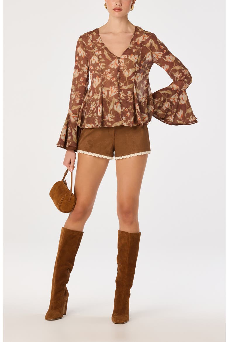 Emmet Top, Alternate, color, BROWN FLORAL