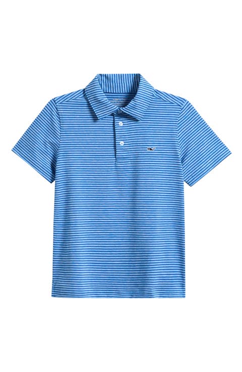 Kids' Bradley Stripe Stretch Polo