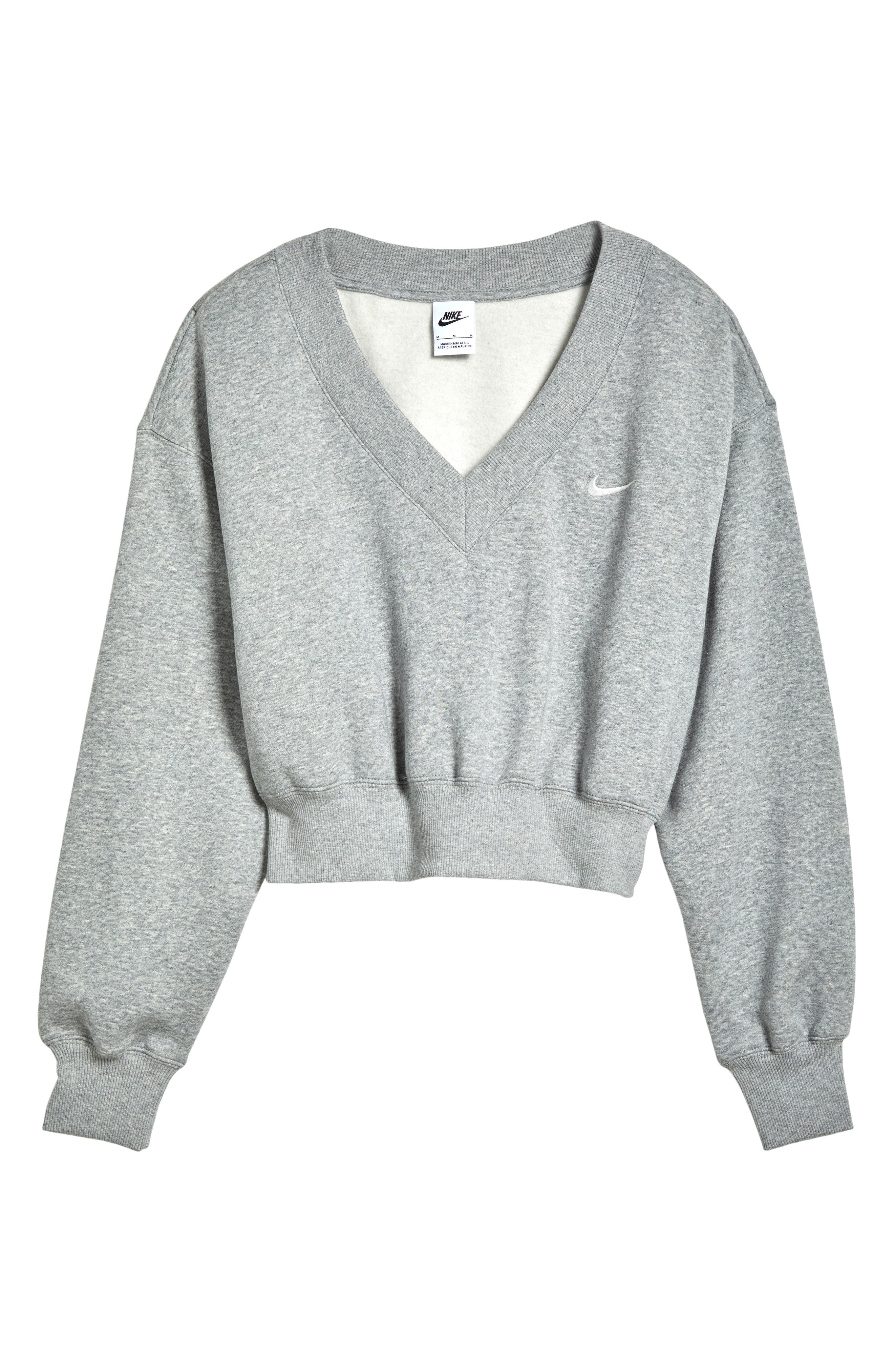 Nike Sportswear Phoenix Fleece V-Neck Crop Sweatshirt (Women