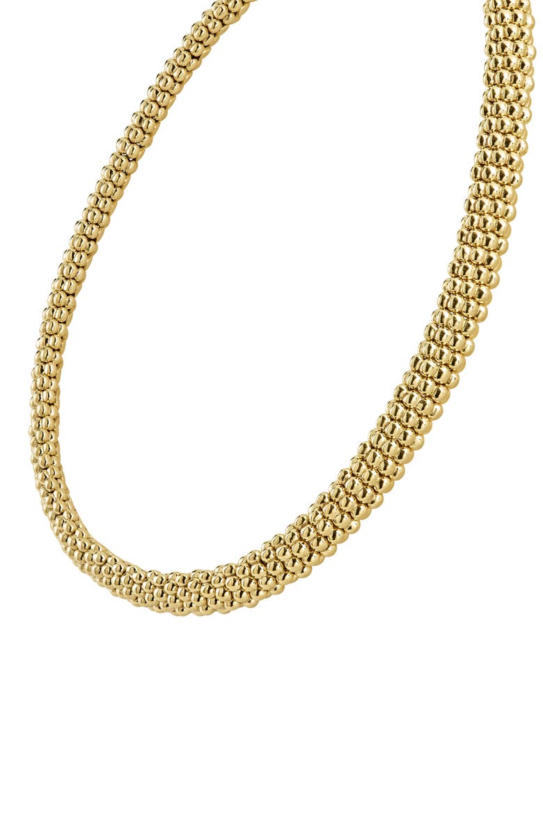 Caviar Gold Rope Necklace, Alternate, color, GOLD