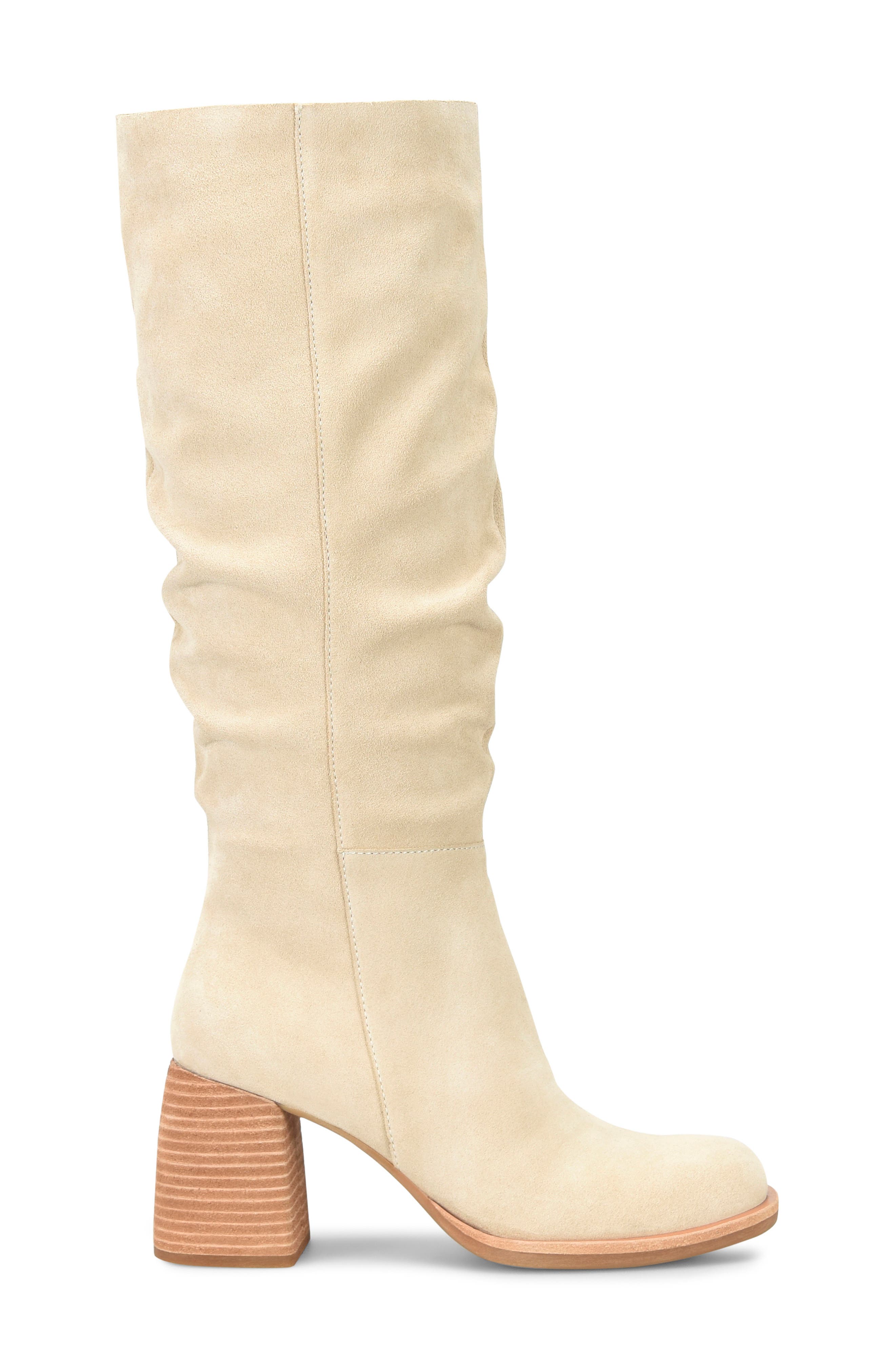 Abbott Knee High Boot, Alternate, color, NATURAL SUEDE