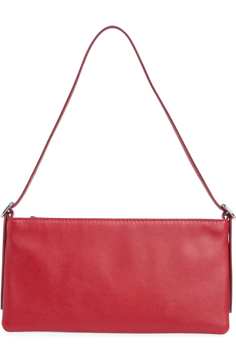 Madewell The Mini Sculptural Buckle Shoulder Bag, Main, color, Bright Ember