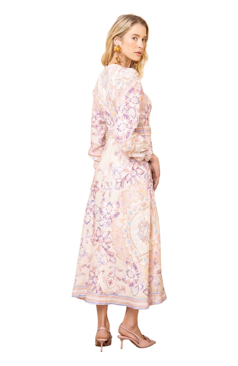 Hale Bob Miranda Linen Dress Maxi Dress, Alternate, color, 