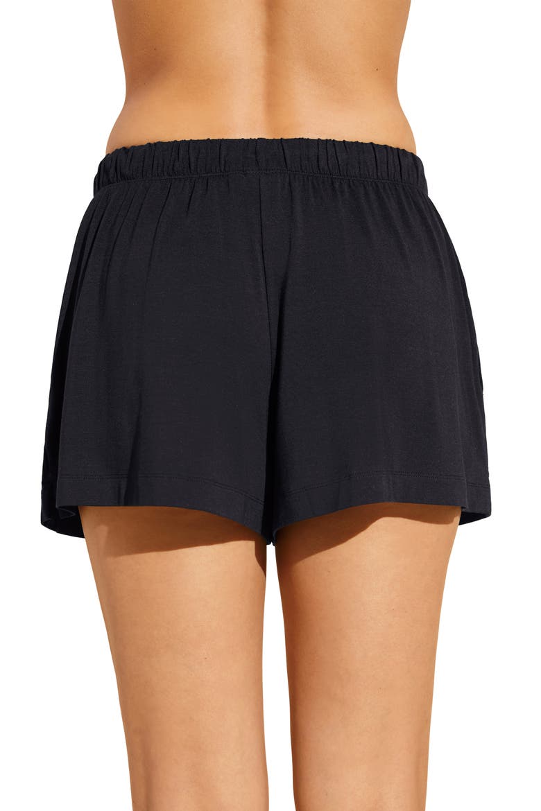 Gisele Stretch Modal Pajama Shorts, Alternate, color, BLACK