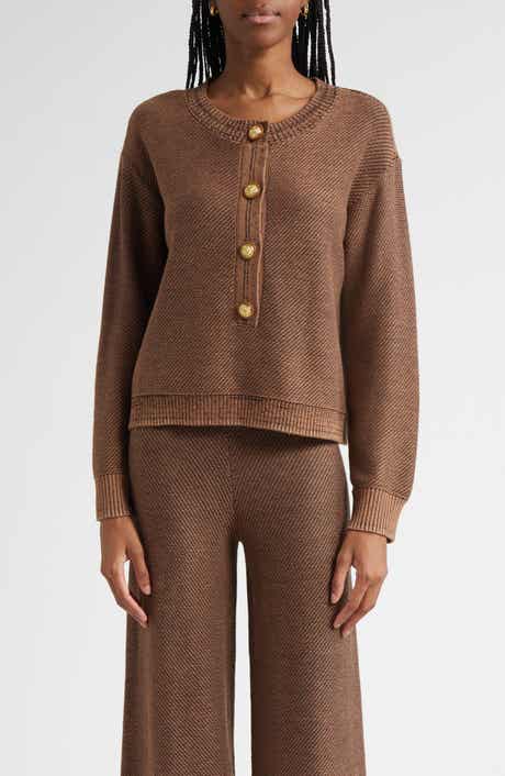 L'AGENCE Hadassah Loop Knit Henley