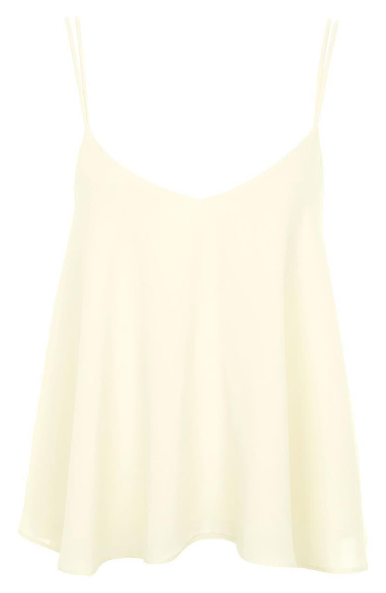 Topshop Rouleau Swing Camisole, Alternate, color, Light Yellow