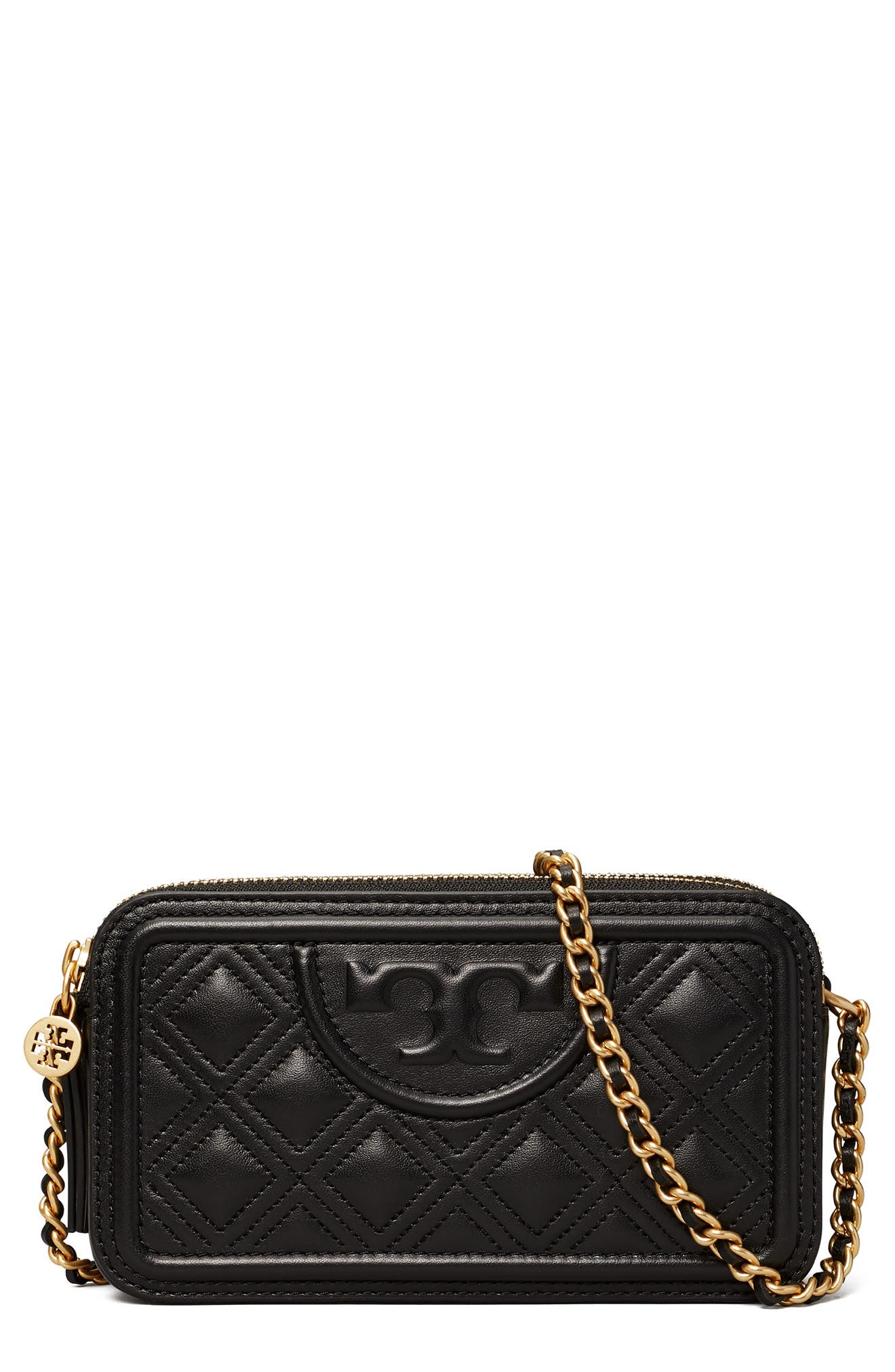 Tory Burch Fleming Double Zip Mini Bag, Main, color, 