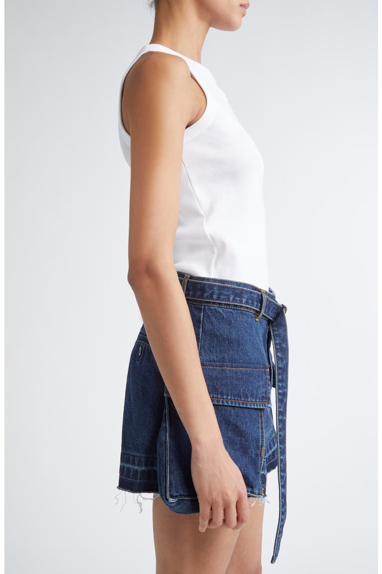 Embroidered Logo Rib Tank, Alternate, color, WHITE