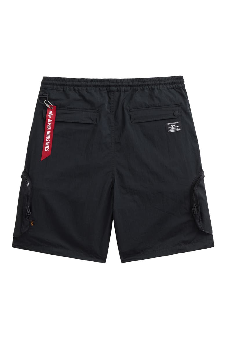 Pull-On Cargo Shorts, Alternate, color, BLACK