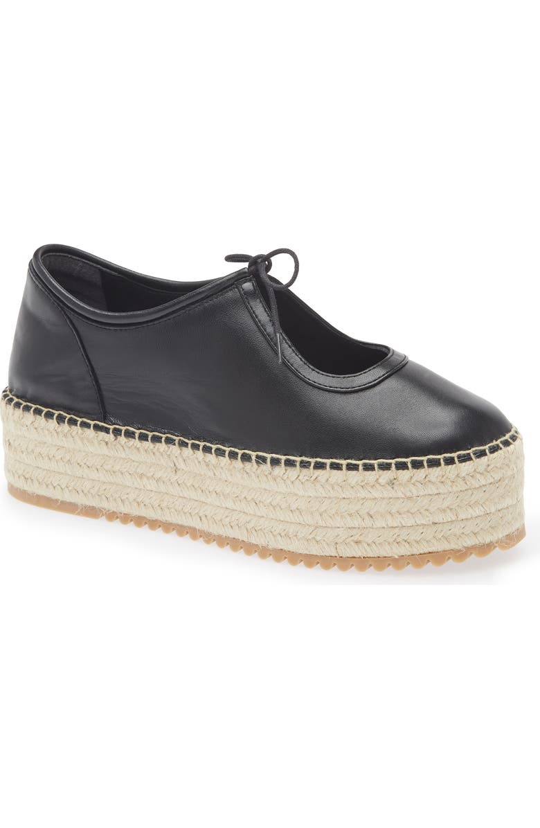 Cult Gaia Bernice Espadrille Platform Sneaker, Main, color, Black