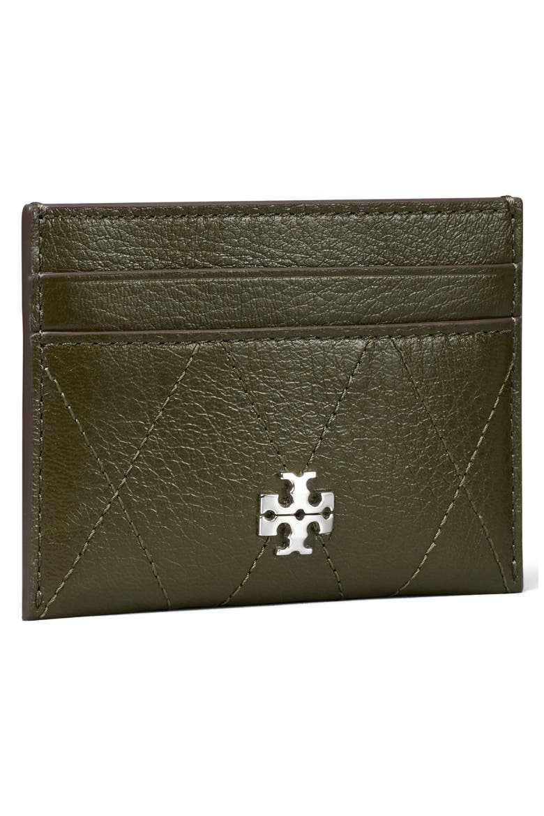 Charlie Quilted Leather Card Case, Alternate, color, LECCIO