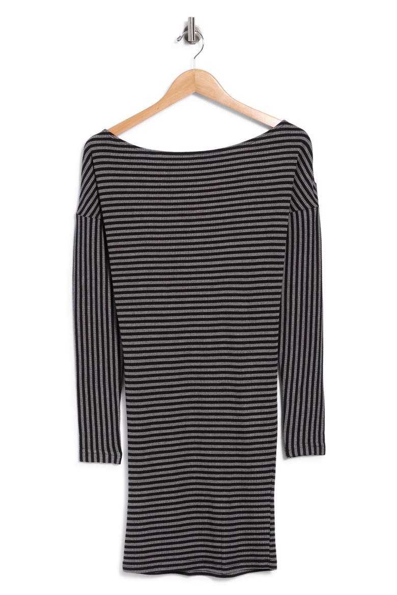 Alayne Long Sleeve Ribbed Minidress, Alternate, color, MULTI