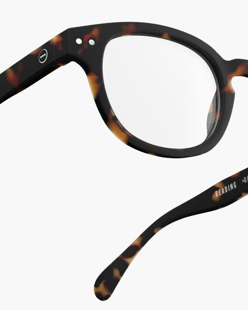 Izipizi #c 49mm Square Reading Glasses In Brown