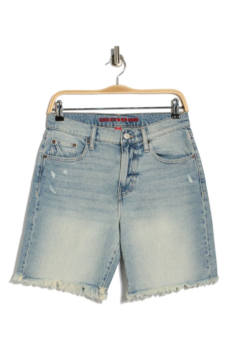 '90s Loose Cutoff Denim Shorts, Alternate, color, WILD BLUE