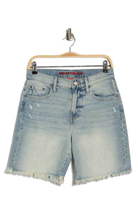 '90s Loose Cutoff Denim Shorts (Wild Blue)