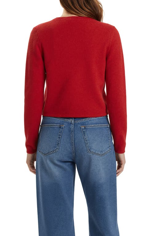 Lush Lightweight Button Front Crop Cardigan In Multi