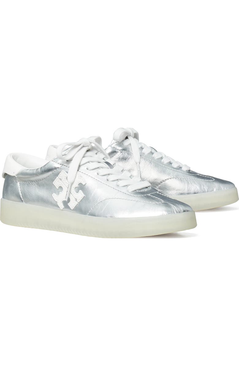 Tory Burch Phoenix Sneaker, Main, color, Silver / Bianco / Bianco