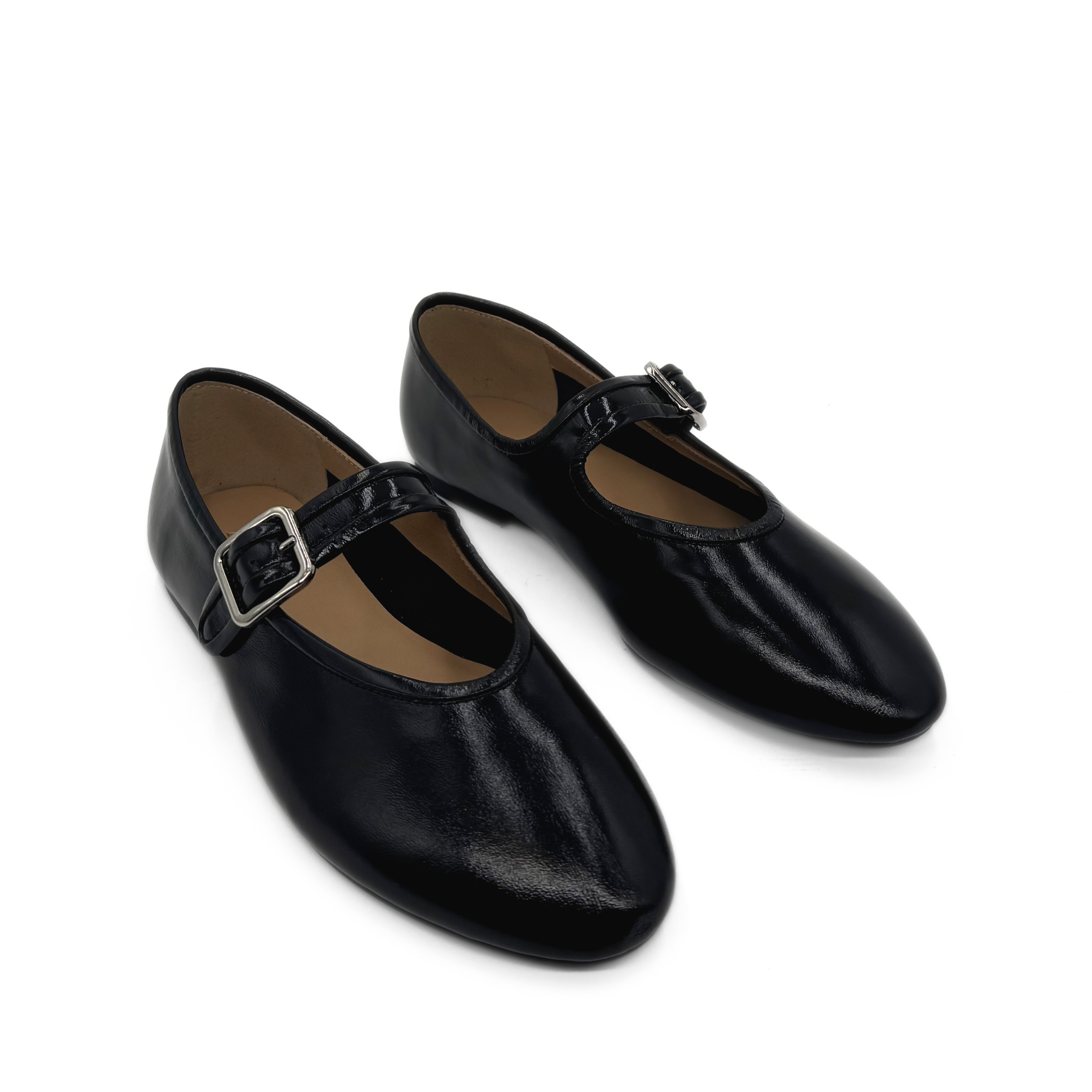 Amie Rafa Ashley Mary Jane Flats, Alternate, color, Black
