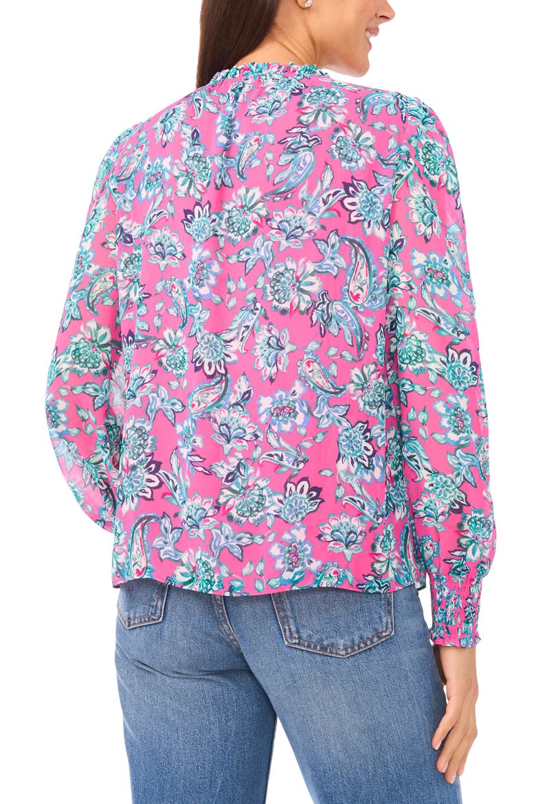 Split Neck Top, Alternate, color, LEGACY PINK