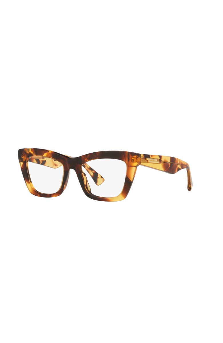Bottega Veneta 50mm Rectangle optical glasses, Main, color, Tortoise