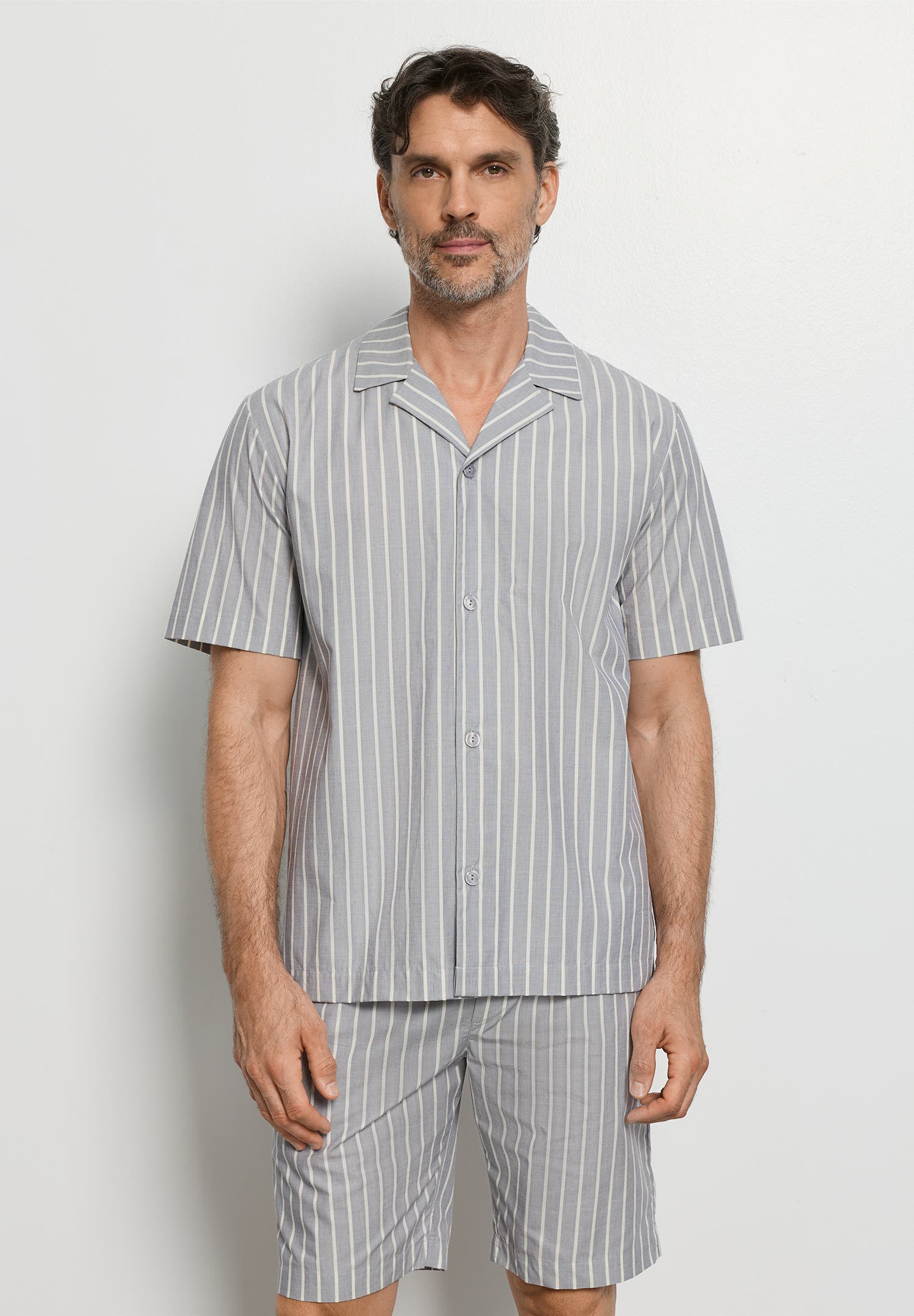 Night And Day Cotton Button Front Collared Shirt - image 2