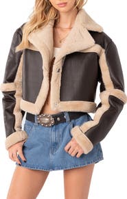 EDIKTED Ricky Faux Shearling Jacket