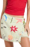 Billabong Lottie Hall Woven Wrap Miniskirt