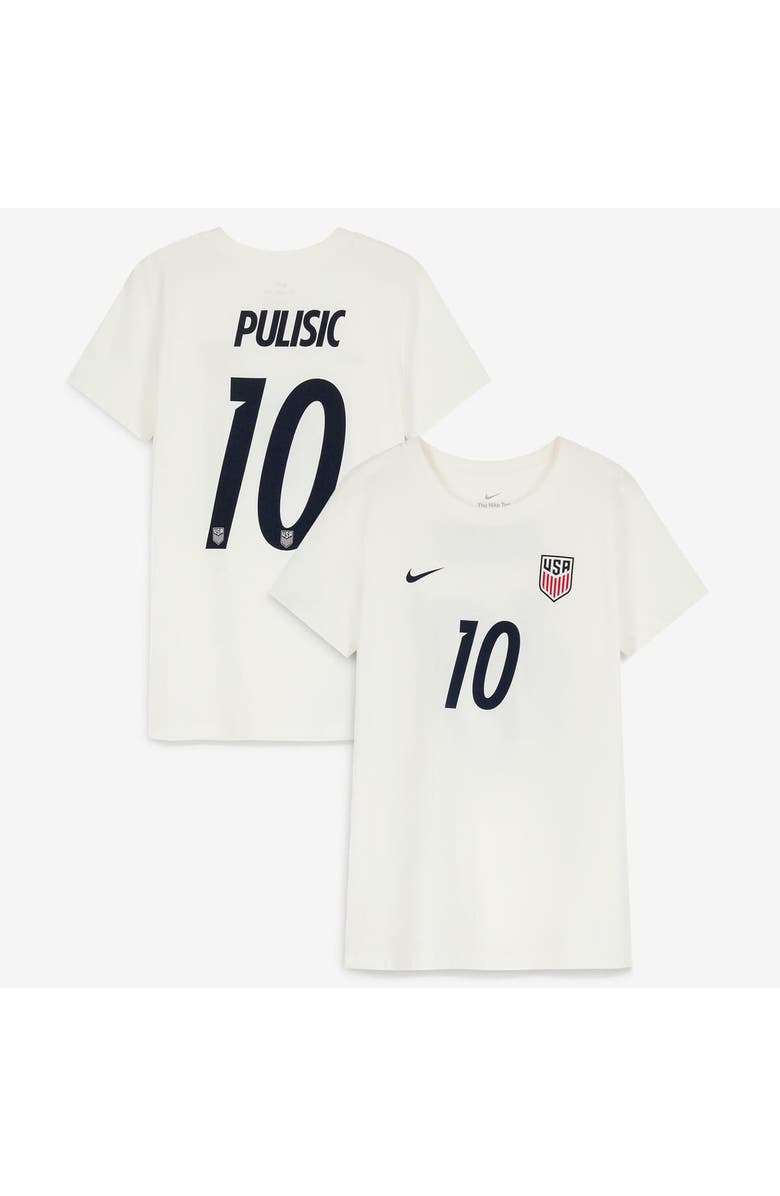 Nike Women's Nike Christian Pulisic Cream USMNT Home Name & Number T-Shirt, Main, color, Cream