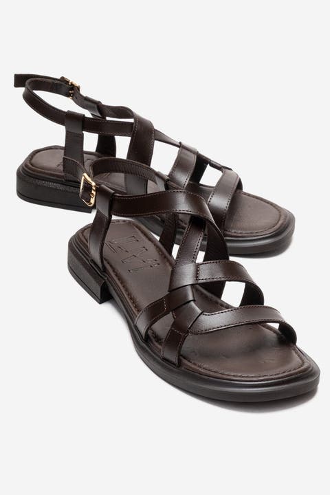 Laveda Leather Strap Sandal (Women)