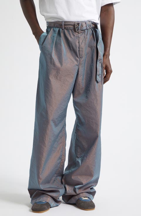 Preaches Belted Pleated Wide Leg Pants
