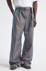 Dries Van Noten Preaches Belted Pleated Wide Leg Pants