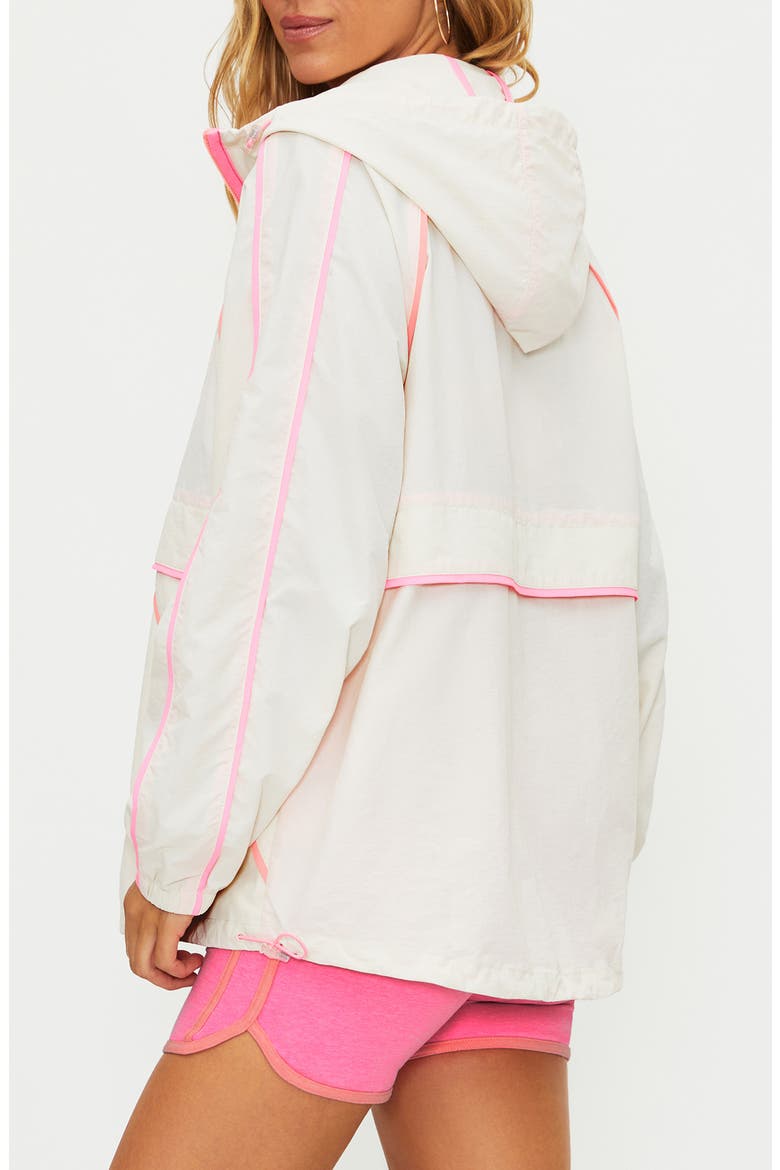Mel Hooded Nylon Jacket, Alternate, color, SHORELINE