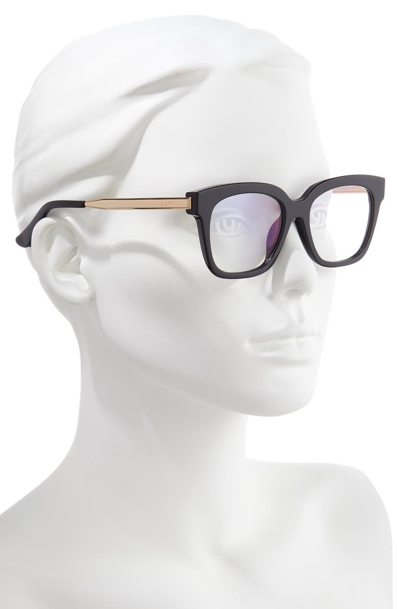 DIFF Bella 50mm Blue Light Blocking Optical Glasses, Alternate, color, 