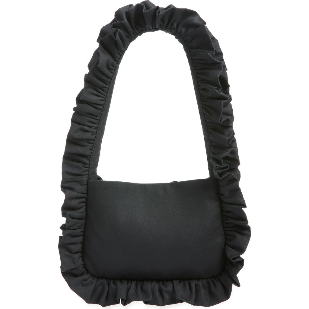 Baggy London Baguette Shoulder Bag In Black
